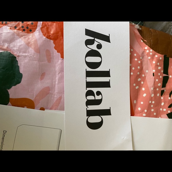 NWT Kollab Clutch Summer Leaves Bag - Picture 4 of 9